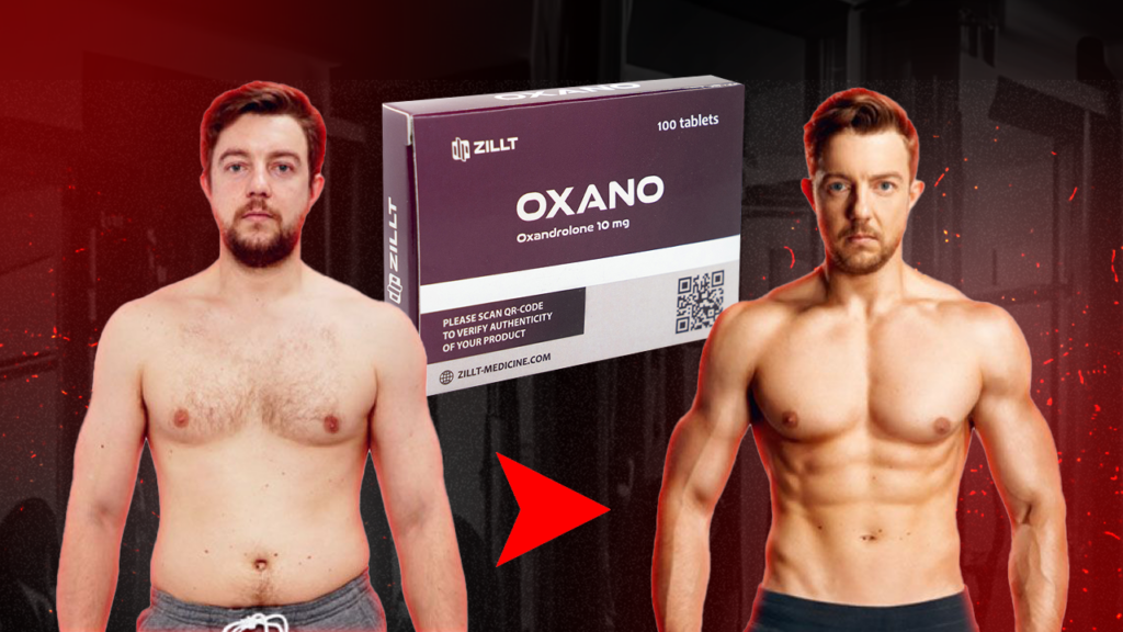 Oxandrolon: przed i po